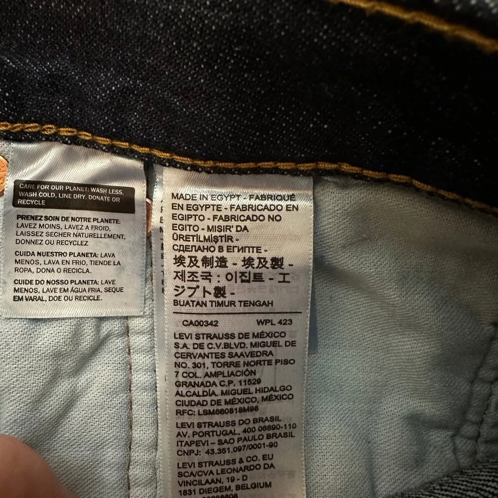 Levis 501 Jeans NWT Mens 38x36 Original Fit Straight Leg Dark Wash Indigo Denim